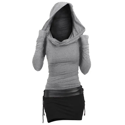 Casual & Comfortabel Kaplaarkleed met Lange Mouwen - Selina