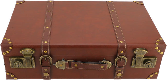 Vintage Leren Handbagagekoffer met Legering Slot - Heritage Bruin