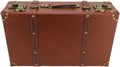 Vintage Leren Handbagagekoffer met Legering Slot - Heritage Bruin