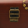 Vintage Leren Handbagagekoffer met Legering Slot - Heritage Bruin