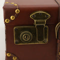 Vintage Leren Handbagagekoffer met Legering Slot - Heritage Bruin