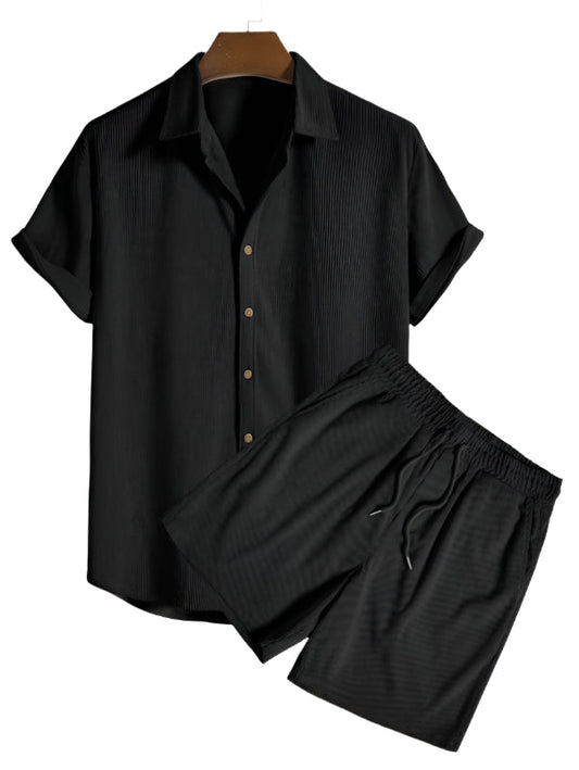Trendy heren zomer-set met streepmotief -  StrandStil