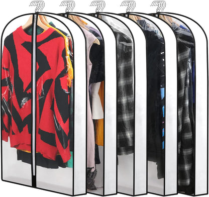 PEVA Kledinghoes Set – 12-Pack Hangende Kledinghoezen in 3 Maten (1 Kopen, Krijg 1 GRATIS)