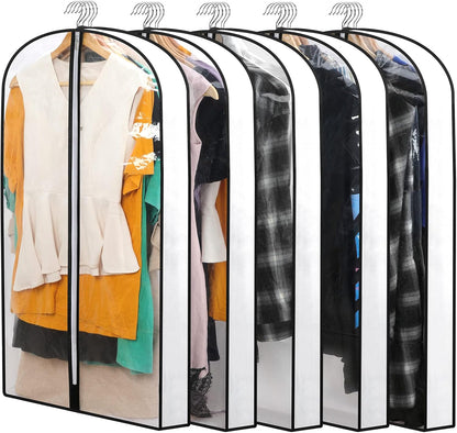 PEVA Kledinghoes Set – 12-Pack Hangende Kledinghoezen in 3 Maten (1 Kopen, Krijg 1 GRATIS)