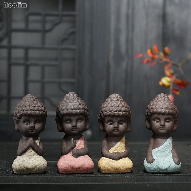 Little Monks | Buddha Monnik Beeld voor Vrede | 50% KORTING