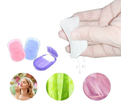 Draagbare Reis Zeep Papier Vellen (1+1 GRATIS)