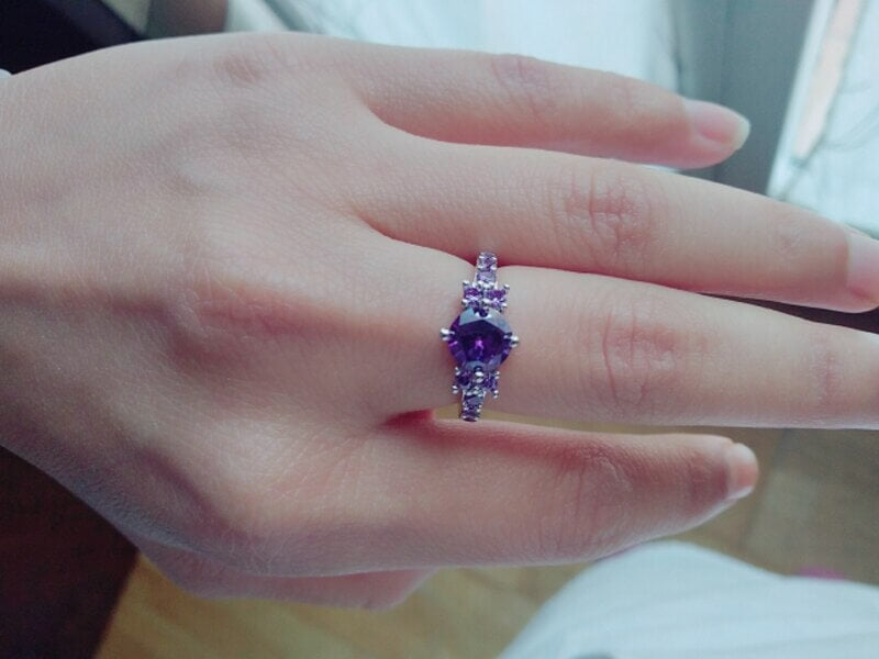 Amethist Eternity Ring