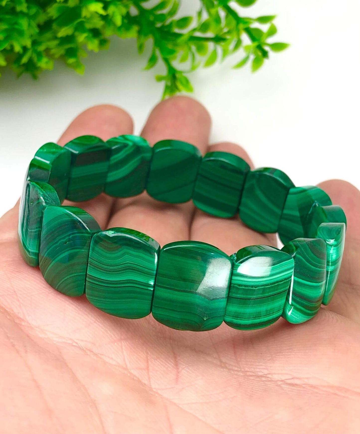 Natuurlijk Malachiet Stenen Armband