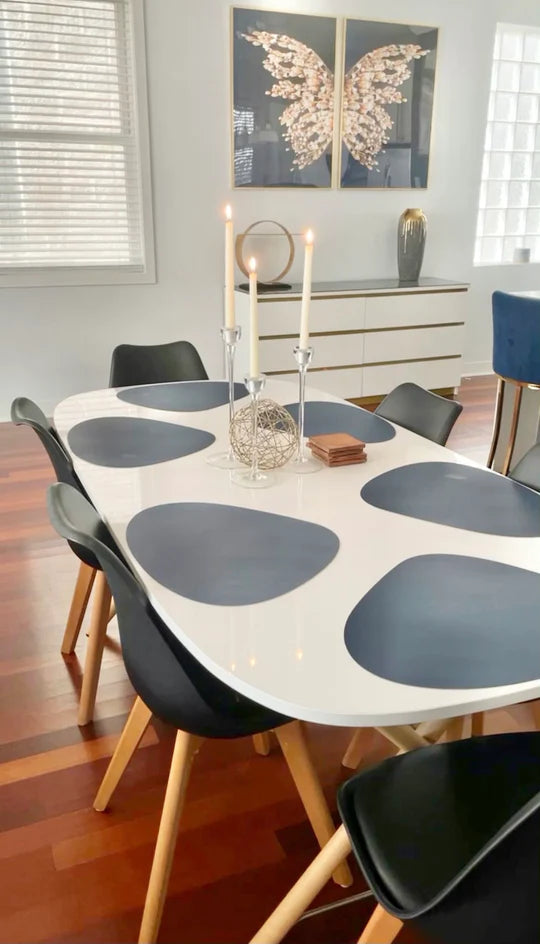 Minimalistische Leren Placemats
