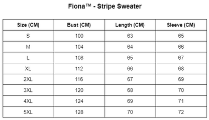 Fiona™️ - Stripe Sweater