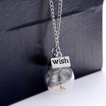 Vintage Wens Paardebloem Ketting