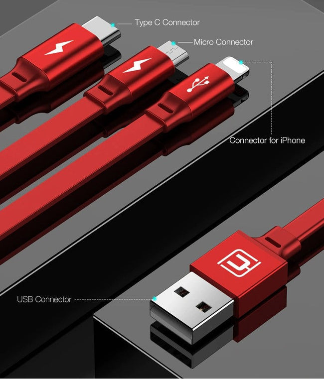 3 in 1 USB Cable™ (1+1 GRATIS)