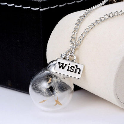 Vintage Wens Paardebloem Ketting