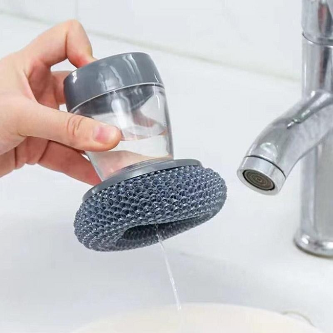 2- in- 1 Afwasborstel | Gaat verspilling tegen en maakt afwassen eenvoudig!