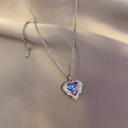 Hart en Vleugels Kristallen Ketting