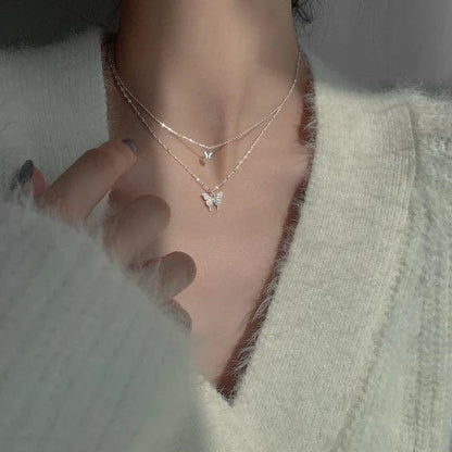 Double Butterfly Ketting
