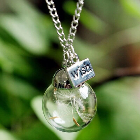 Vintage Wens Paardebloem Ketting