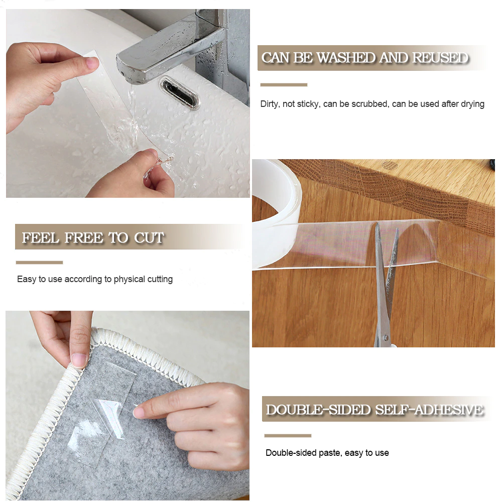 Nano Tape | Bevestig ieder item direct aan de muur!