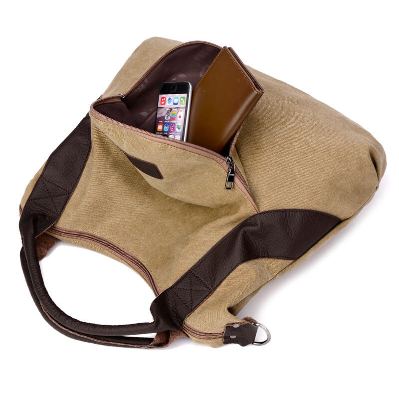 Multi-pocket Casual Canvas Tas