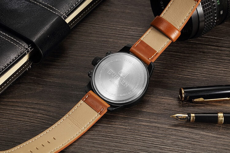 Herenhorloge chronograaf leder