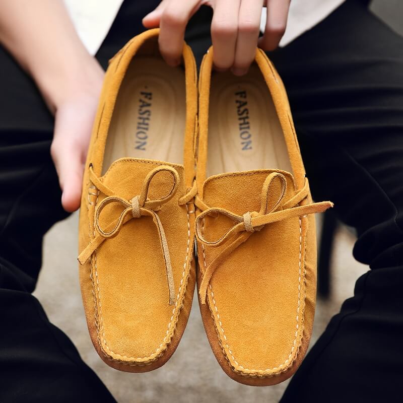 Mannen Ademend Leren Mocassins Schoenen