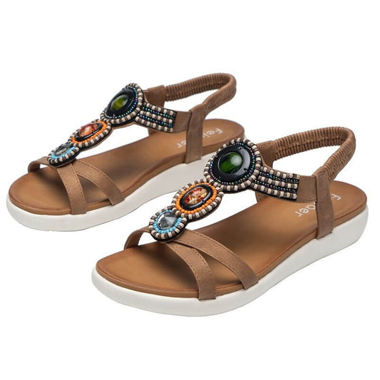 Boheemse Rhinestone Sandalen