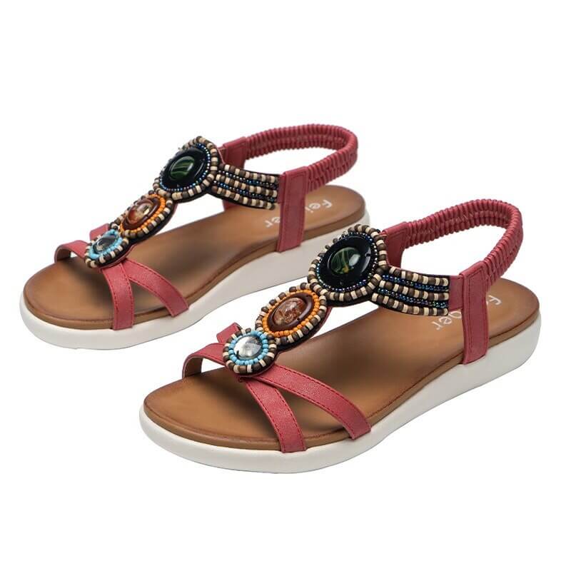 Boheemse Rhinestone Sandalen