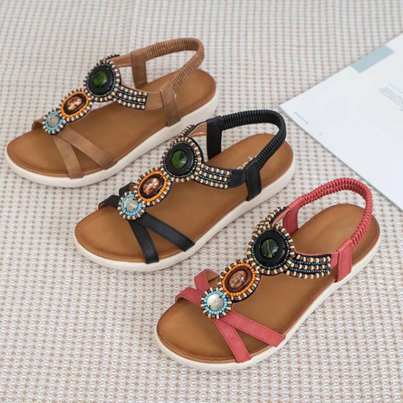 Boheemse Rhinestone Sandalen