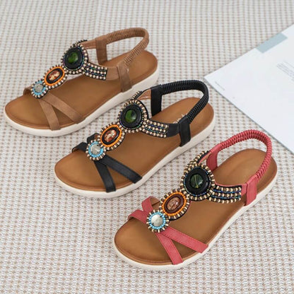 Boheemse Rhinestone Sandalen