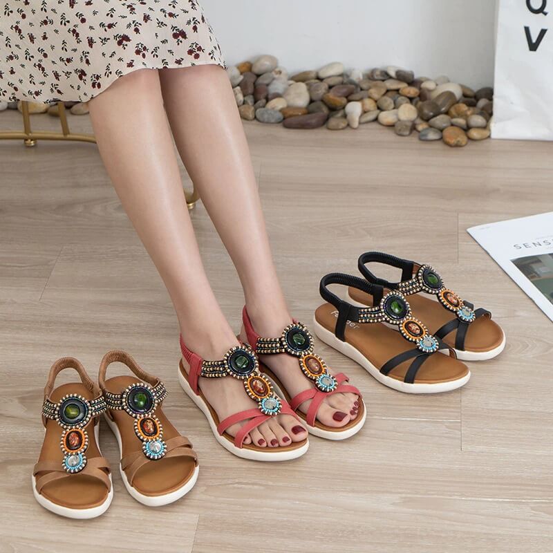 Boheemse Rhinestone Sandalen