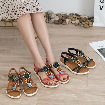 Boheemse Rhinestone Sandalen
