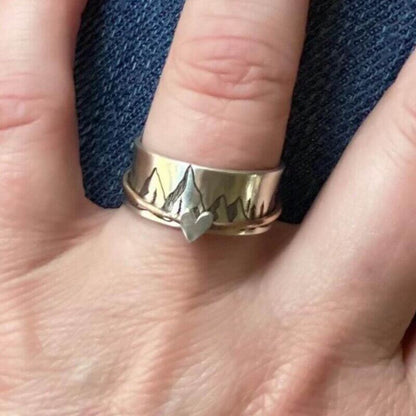 Loving Mountain Gepersonaliseerde Spinner Ring