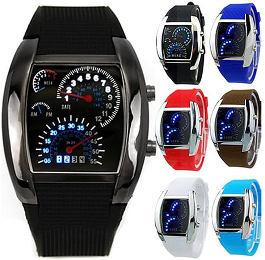 Heren Snelheidsmeter LED Horloge
