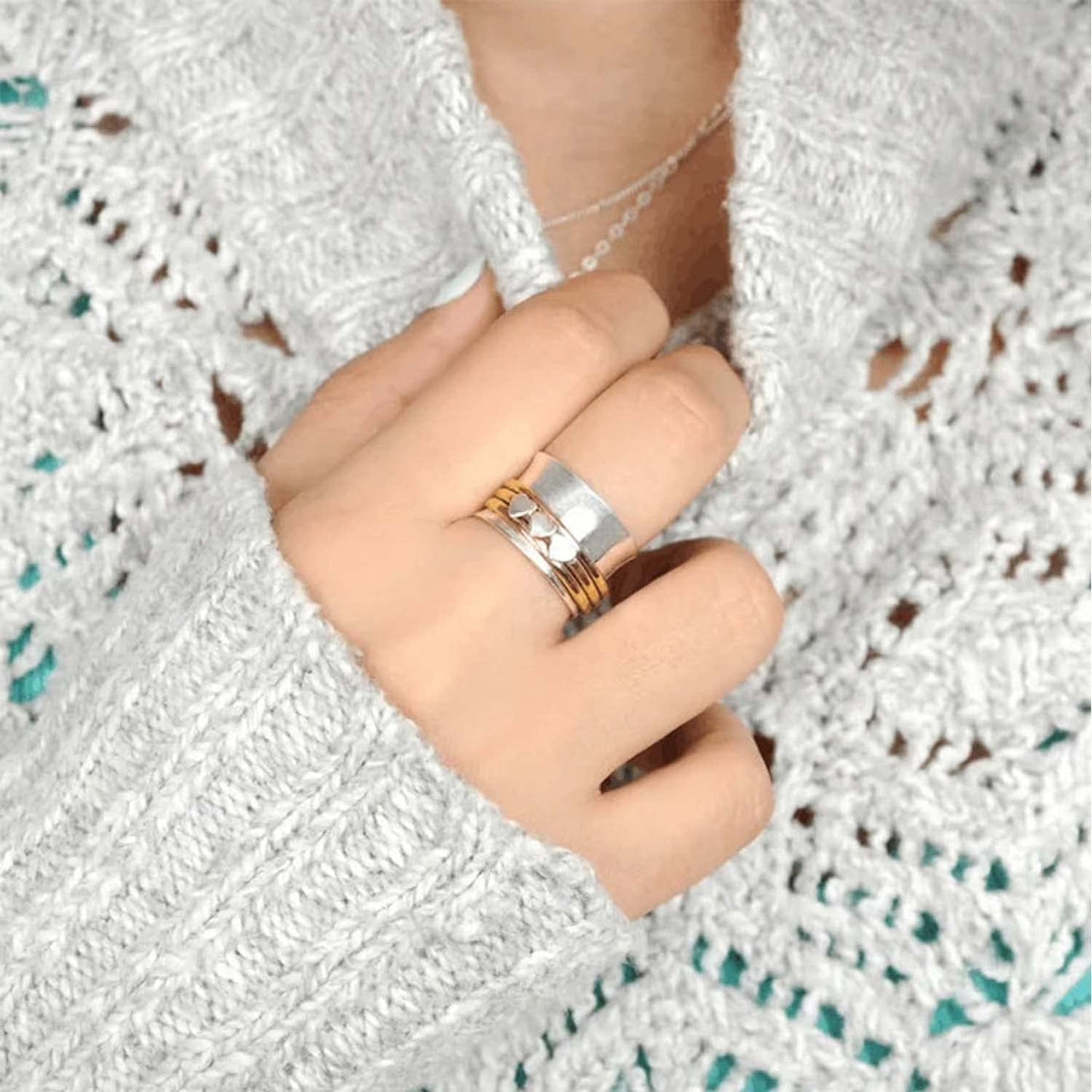 Brede Band Harten Ring