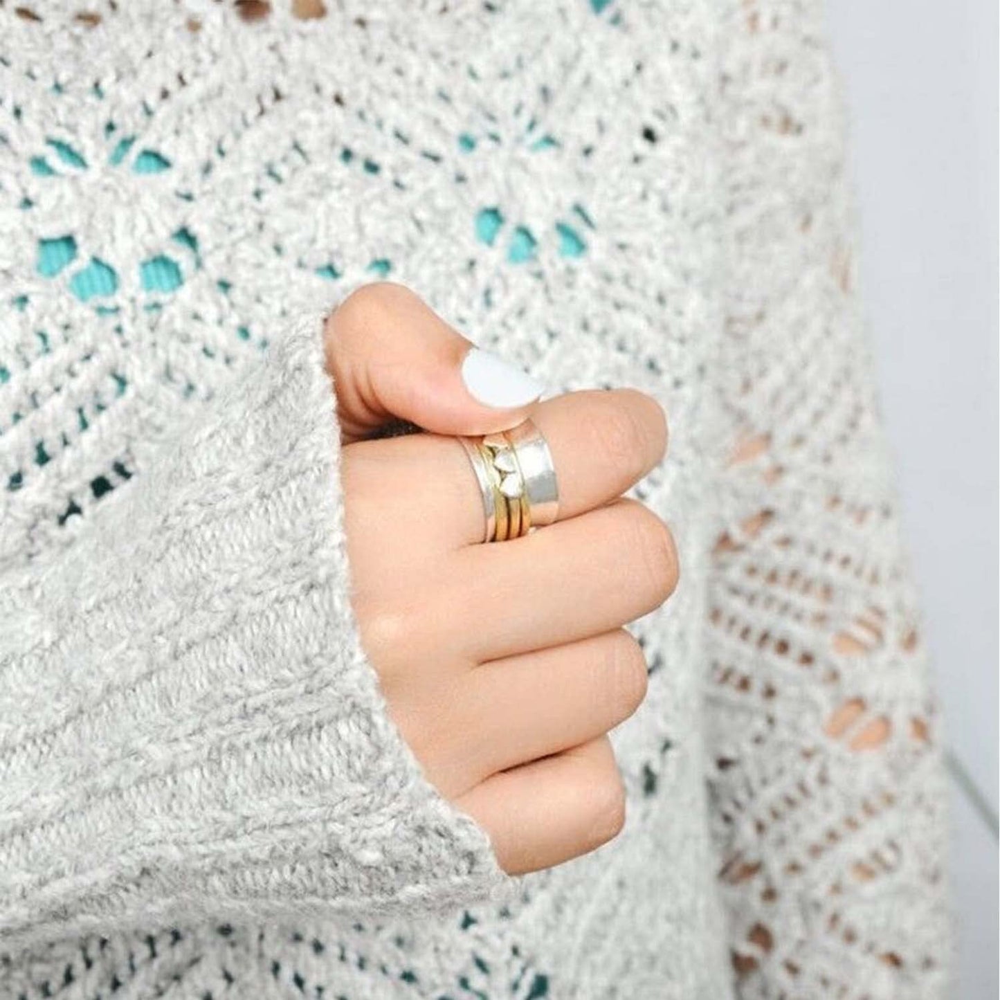Brede Band Harten Ring