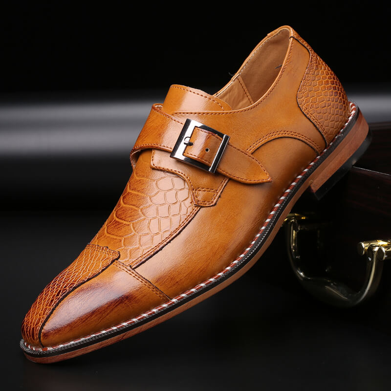 Mannen Formele Krokodil Patroon Schoenen