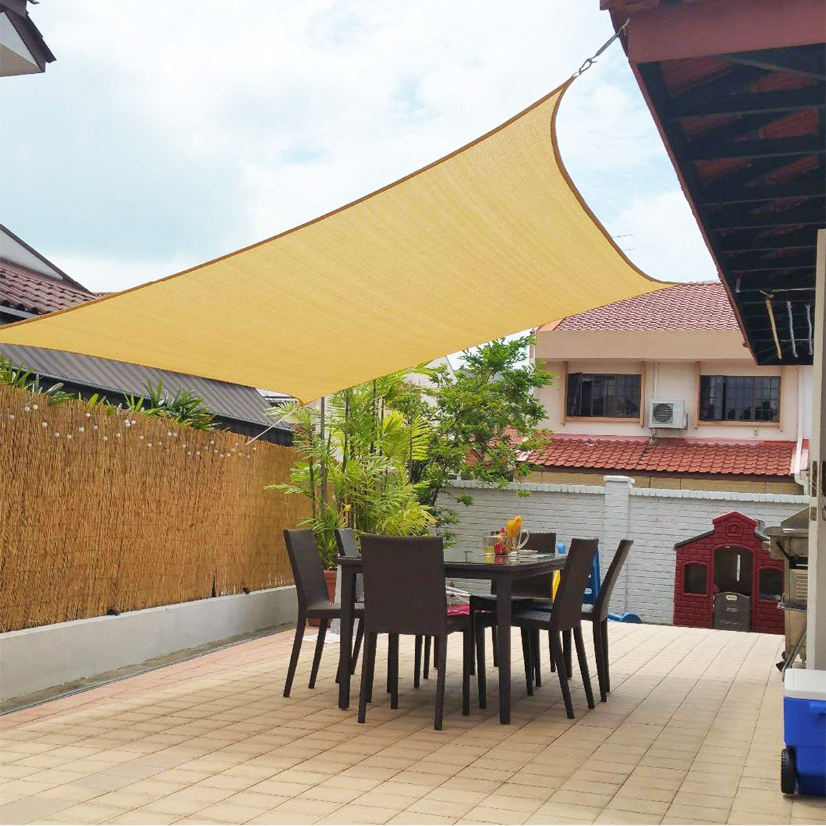 GardenFeel™ Luxe Schaduwdoek | Waterafstotend & Beschermend, Decoratief Voor Jouw Balkon Of Terras!