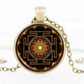 Sri Yantra Koepel Hanger Ketting