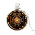 Sri Yantra Koepel Hanger Ketting