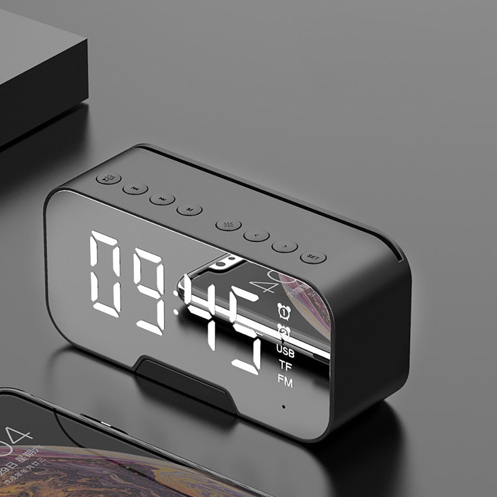 Multifunctionele Spiegel Bluetooth Speaker Wekker
