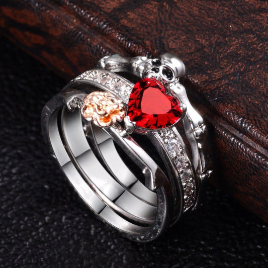 Skull Love Ring