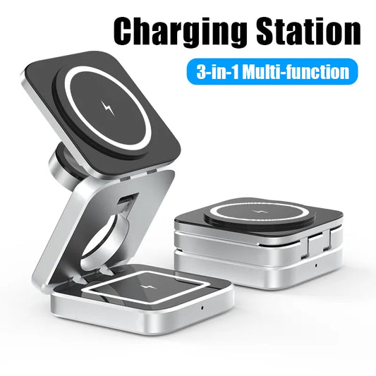 GardenFeel™ 3-in-1 Laadstation | Magnetische en opvouwbare oplader