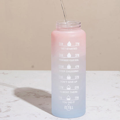 Motivatie Waterfles | Met deze fles haal je altijd je drinkdoel