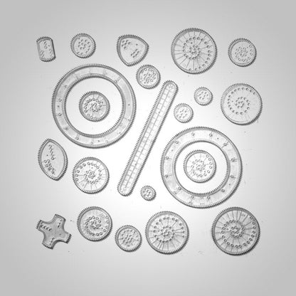 22pcs Spirograph