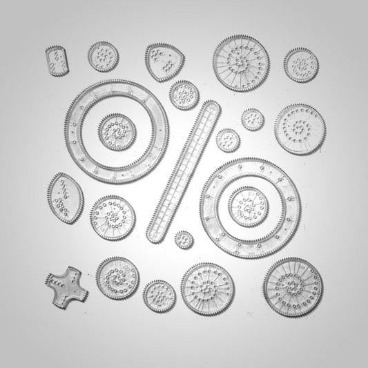 22pcs Spirograph