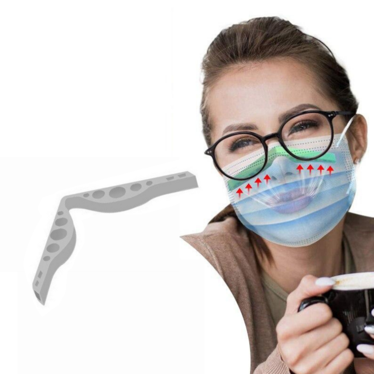NoseBridge 10 stuks | Draag een mondkapje zonder beslagen brilglazen
