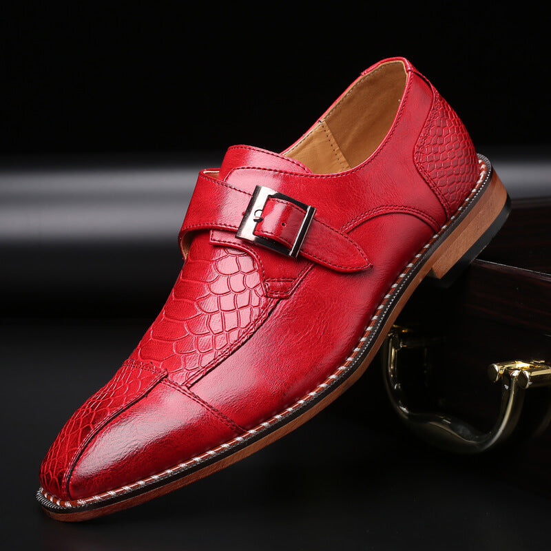 Mannen Formele Krokodil Patroon Schoenen