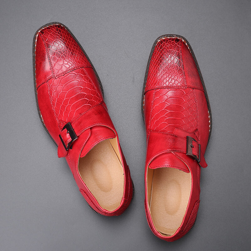 Mannen Formele Krokodil Patroon Schoenen