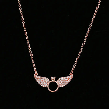 Glimmende Engel Vleugels Hanger Ketting