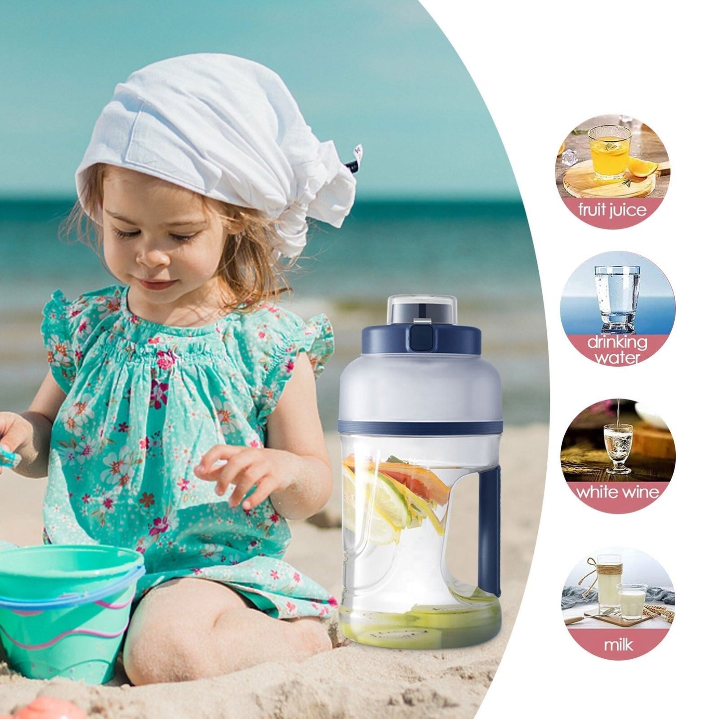 1000 ML Juicer | Fruit Waterfles